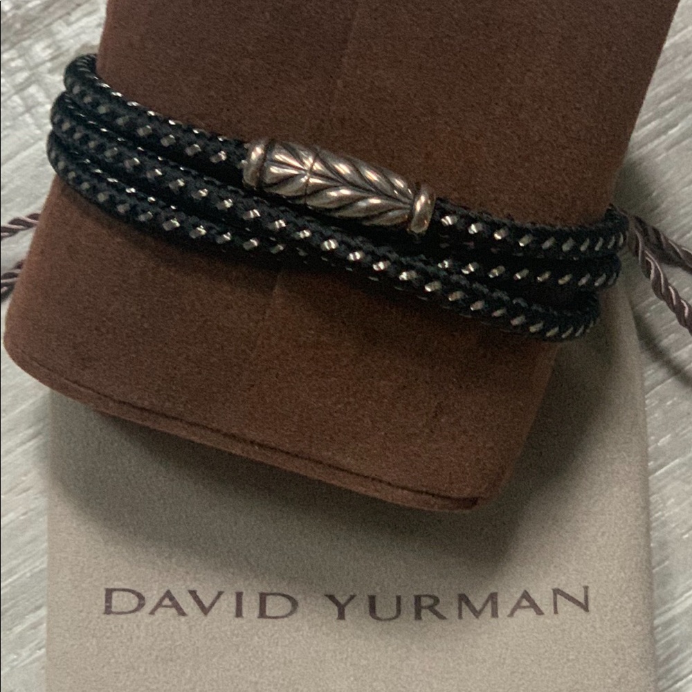 David Yurman Chevron Triple Wrap Bracelet